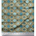 thumbnail image 1 of Soimoi Rayon Fabric Leaves & Floral Artistic Decor Fabric Printed Yard 42 Inch Wide, 1 of 5