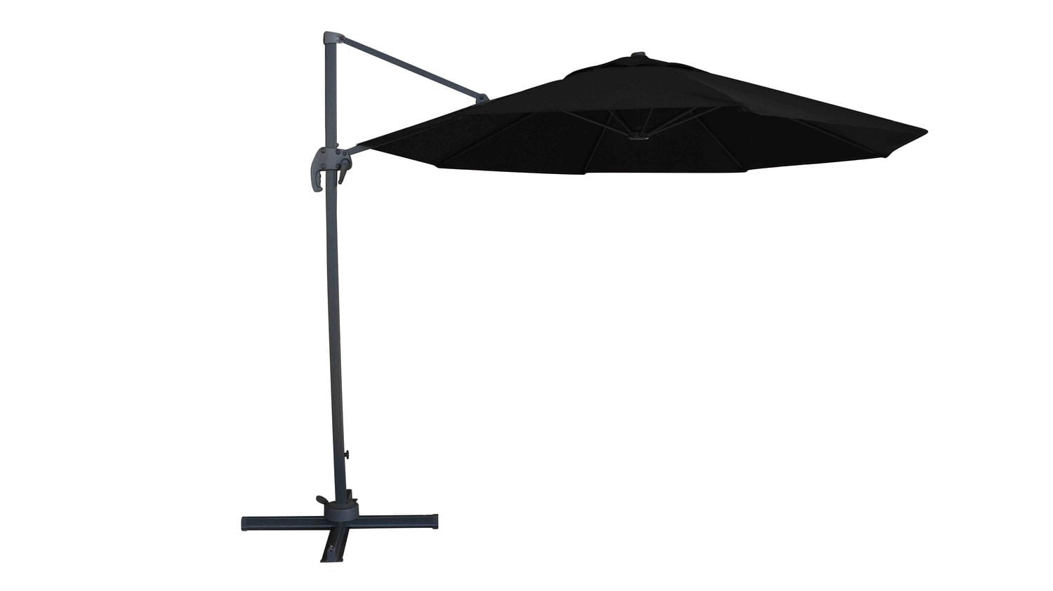 Valencia 10ft Cantilever Umbrella with Cross-Base Stand