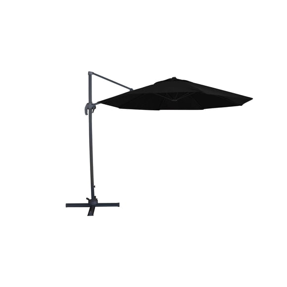 Valencia 10ft Cantilever Umbrella with Cross-Base Stand