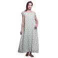 thumbnail image 1 of Bimba Robe de Nuit Imprimée pour Femmes en Rayonne Longue Maxi Robe de Sommeil Robe de Nuit, 1 of 4