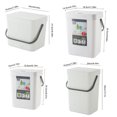 thumbnail image 4 of Youkk Sturdy And Durable Wall Mounted Trash Cans For Clean Household Environment green 12L, 4 of 6