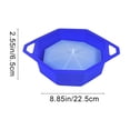 thumbnail image 3 of Iumwxz Food Grade Silicone Popcorn Bowl Foldable Microwave Popcorn Maker with Lid Easy Clean Double Handle Design Multi Color Collapsible Bucket for Movie Night Home Snacks Blue Free Size, 3 of 6