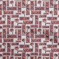 thumbnail image 1 of oneOone Tissu Viscose Georgette Rouge Matériel de Couture Imprimé Tissu au Mètre 42 Pouces de Large, 1 of 5