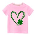 thumbnail image 1 of TopLLC St. Patricks Day Chemises pour Femmes Hauts de Sarrau St Patricks Day Tout-Petits Enfants Garçons Filles Mode Mignon Col Rond Imprimé Manches Courtes Haut, 1 of 3