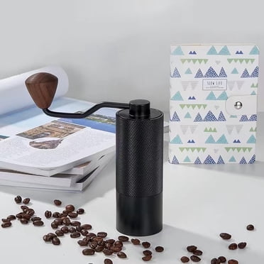 Moulin à Café Manuel, Meule Réglable en Acier Inoxydable, Moulin à Main Portable pour Camping Maison Voyage, Cadeau Idéal pour les Amateurs de Café