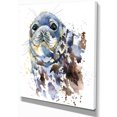 thumbnail image 2 of Aquarelle Phoque Bleu - Art Animal Contemporain sur Toile, 2 of 3