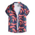 thumbnail image 1 of Cameland Chemise Décontractée à Manches Courtes pour Homme Style Hawaïen de Vacances Blouse T-Shirt, 1 of 9