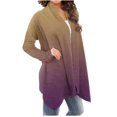 thumbnail image 3 of Pntutb Manteaux Grande Taille pour Femmes Mode Été Hiver Imprimé Manches Longues Cardigan, 3 of 5
