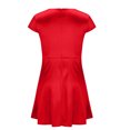 thumbnail image 4 of Ovzne Robes d'Été pour Femmes Robe de Plage Robes d'Été pour Femmes Couleur Unie Robes à Col en V à Manches Courtes Robe d'Été à Manches Courtes Liquidation, 4 of 6
