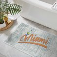 thumbnail image 2 of the US States Design 3 Piece Bathroom Rugs Set - Non-Slip Ultra Thin Bath Rugs for Bathroom Floor - Washable Cotton Bathroom Mats Set, 2 of 8