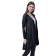 thumbnail image 3 of Moomaya Cardigan d'Été Long en Coton pour Femmes à Manches Longues, Style Hi-Lo, Ourlet Arrondi, 3 of 7