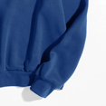 thumbnail image 5 of Bmisegm T-Shirts Graphiques à Manches Longues Décontractés pour Femmes, Chandails à Col Rond, Hauts à Enfiler pour Femmes, Chandails Décontractés pour Femmes, Bleu Foncé L, 5 of 5