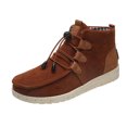 thumbnail image 5 of Espadrilles Sport pour Femmes à Lacets, Bout Rond, Rétro en Flocage, Couleur Unie, Décontractées, 5 of 5