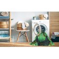 thumbnail image 2 of Ahgly Tapis d'Intérieur Lavable en Machine Carré Transitionnel Vert Forêt Moyen, 3 Pieds Carré, 2 of 7