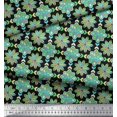 thumbnail image 3 of Soimoi Black Velvet Fabric Multicolor Mandala Decor Fabric Printed Yard 58 Inch Wide, 3 of 5