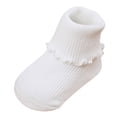 thumbnail image 1 of B91xZ Girls No Show Fashion Socks Spring Thick Warm Wool Socks,White L Infant, 1 of 4