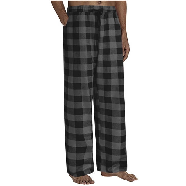 LSLJS Fashion Man Casual Loose Printing Pockets Trousers Pockets Elastic Waist Long Pants