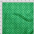 thumbnail image 4 of oneOone Georgette Viscose Green Fabric Geometric Craft Projects Decor Fabric Printed By The Yard 42 Inch Wide, 4 of 4