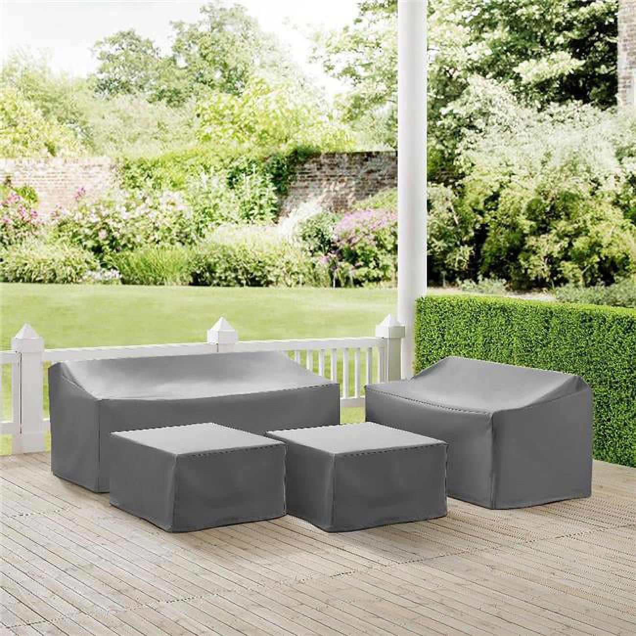 Crosley Marques MO75012-GY Ensemble de Housses pour Sectionnel 4 Pcs, Gris