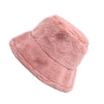 thumbnail image 2 of Womens Solid Color Winter Thermal Windproof Bucket Fisherman Hat For Women For Girls, 2 of 3