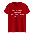 thumbnail image 4 of T-shirts Sarcastiques pour Femmes - Phrases Drôles Graphiques, Polyester Spandex, Manches Courtes, Col Rond, Parfait pour Offrir en Cadeau, 4 of 4