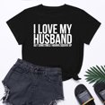 thumbnail image 1 of Meichang T-Shirts Cœur d'Amour pour Femmes T-Shirts de la Saint-Valentin Imprimé Cœur T-Shirts de Vacances Hauts de la Saint-Valentin Manches Courtes Col Rond Blouses, 1 of 7