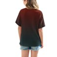 thumbnail image 4 of DecSea Girls Short Sleeve T shirt Kids Summer Oversized Gradient Crew Neck Tops Casual Basic Tee 5-14Years, 4 of 8