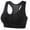 Black, variant on fheaev High Impact Sports Bras for Women High Support Front Zipper Back Gathered Workout Yoga Bra Gym Activewear Everyday Bra