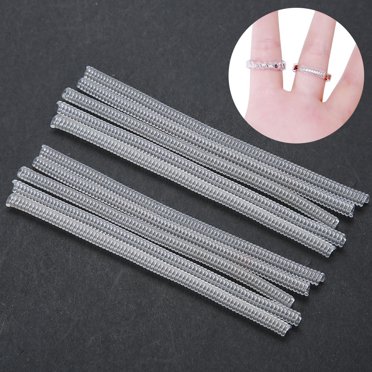 Ring Size Reducer,10Pcs Transparent Ring Size Ring Size Adjuster Ring Tightener Rugged and Tough