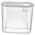 thumbnail image 3 of koolsoo Contenant de Bureau pour Aquarium Pot de Rangement Léger Mini Réservoir de Terrarium pour la Maison Terrapin Lézards Betta Couvercle Blanc, 3 of 9