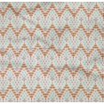 thumbnail image 4 of oneOone Organic Cotton Poplin Twill Fabric Chevron|Triangle & Square Geometric Print Sewing Fabric BTY 42 Inch Wide, 4 of 4