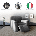 thumbnail image 4 of CHOK 2024 Housse pour Causeuse Inclinable - Gris Pâle Uni - Housse pour Fauteuil Inclinable 2 Places, 4 of 8