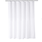 72x72IN Liner Fabric Washable White Shower Curtains Boho Shower Curtain Woven Fabric Shower Curtain Shower Curtain Liner Waterproof, No Chemical Smell for Bathroom Showers, Bath Tubs