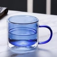 thumbnail image 4 of Amzcrzy Cups Double-Layered Colored Glass Cup Colorful Glass Cups Coffee Cups Coffee Mug, 4 of 5