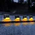 thumbnail image 1 of 4pcs LED Solar Lights Deck Lights Outdoor, Waterproof Automatic Decorative Solar Wall Lights Step Lights for Deck, Patio, Stairs, Yard, Path and Driveway, 1 of 8