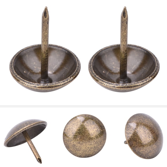 Stud-Pushpin, 50PCS Thickened Nails Iron Material Plating Process Nails Furniture Nails Pins For Jewelry Boxes For Drums For Crafts 16x20mm,18x23mm,19x20mm,21x25mm,23x23mm