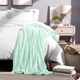 thumbnail image 5 of Bare Home Microplush Fleece Blanket - 300 GSM - Fuzzy Microfleece - Soft & Plush - Throw/Travel, Spring Mint, 5 of 5