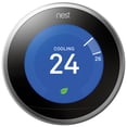 thumbnail image 1 of Google Nest Wi-Fi Smart Learning Thermostat (3rd Generation) - Stainless Steel, 1 of 1