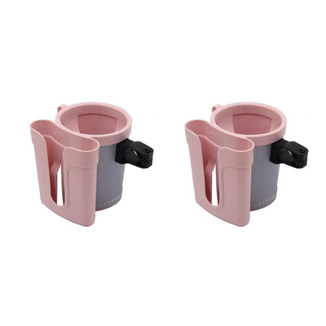 Transemion Bike Cup Holder Lightweight Bicycle Cup Holder Easy To Install Good Elasticity pink 2Set