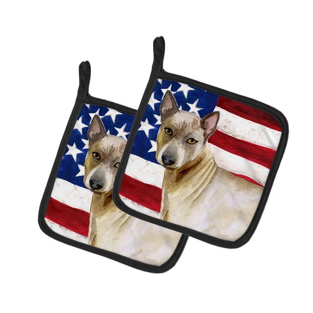 Carolines Treasures BB9680PTHD Thaï Ridgeback Patriotique Paire de Porte-Pot