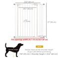 thumbnail image 3 of PawHut 29"-34" Pet Gate with Door Pressure Fit Dog Gate for Stairs, White, 3 of 10