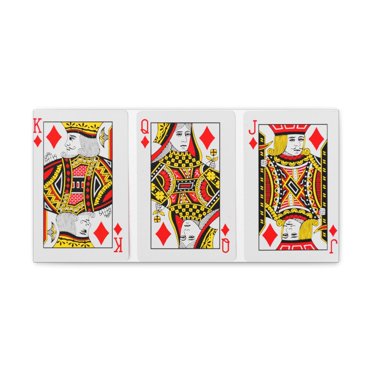 Diamonds Playing Cards Full Deck Playing Card Canvas Wall Art for Home Decor Ready-to-Hang