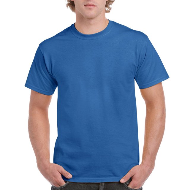 Gildan Men's Ultra Cotton Tee, Royal, Medium