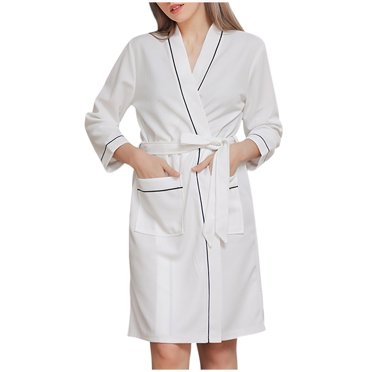 Rbaofujie Long Sleeve Nightgowns for Women Women's Thick Flannel Beibei Velvet Splicing Extended Poluoge Nightgown Long Pajama Bathrobe Ladies Pajamas Sets