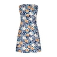 thumbnail image 3 of EGNMCR Robes de Vacances pour Femmes Robes d'Été pour Femmes Plage Floral T-Shirt Robe d'Été Décontractée Poches Robe Bohème à Bretelles, 3 of 4
