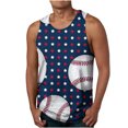 thumbnail image 1 of LSLJS Baseball Tank Tops for Men Summer Casual Sleeveless T Shirts Funny Baseball Graphic Tank Tops, 1 of 4