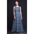thumbnail image 3 of Bimba Robe Longue Décontractée Sans Manches à Col Rond pour Femmes Shibori à Imprimé - Petit, 3 of 6