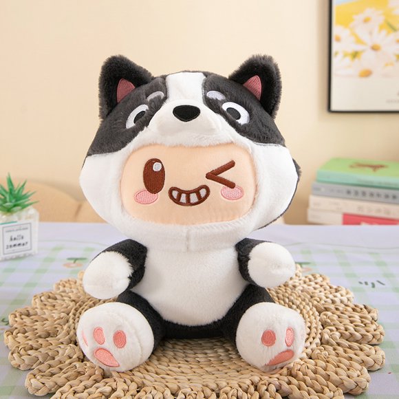 Plush, Cute Plush Toys - Anime Figure Plush Doll - Anime Plush Figure Collectible with Animal Clothes, Adorable Anime Plush for Boys and Girls