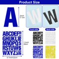 thumbnail image 4 of Iron on Letters, 2 Inch Iron on Vinyl Letters for Clothing, Heat Transfer Letters with A-Z PU Alphabets Sticker, Iron on Letters for Fabric, Clothing T-Shirt Printing DIY Craft, 4 of 7