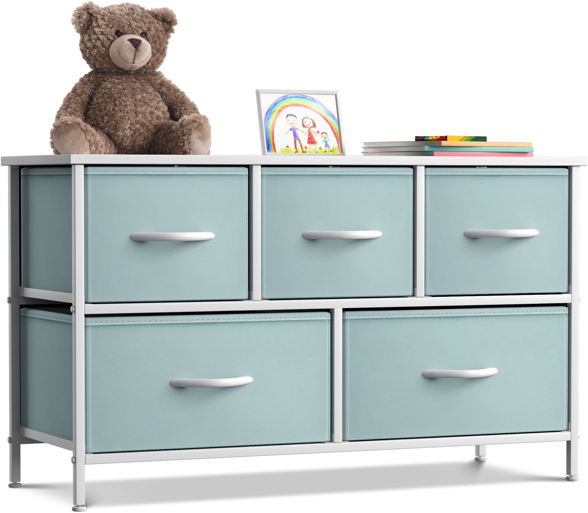 Sorbus Dresser with 5 Drawers - Furniture Storage Chest for Kid’s, Teens, Bedroom